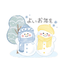 Fluffy Snowmanの冬（個別スタンプ：37）