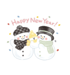 Fluffy Snowmanの冬（個別スタンプ：38）