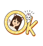可愛い猫耳ガール（個別スタンプ：1）