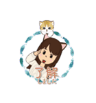 可愛い猫耳ガール（個別スタンプ：3）