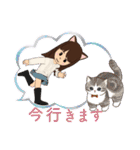 可愛い猫耳ガール（個別スタンプ：14）