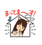 可愛い猫耳ガール（個別スタンプ：16）