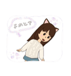 可愛い猫耳ガール（個別スタンプ：28）