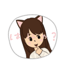 可愛い猫耳ガール（個別スタンプ：29）