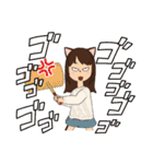 可愛い猫耳ガール（個別スタンプ：37）