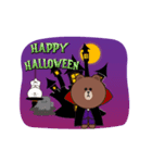 BROWN ＆ FRIENDS : ハッピーハロウィン 01（個別スタンプ：1）