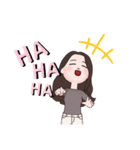 お洒落英字 女の子（個別スタンプ：7）