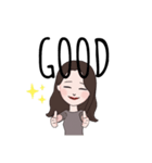 お洒落英字 女の子（個別スタンプ：8）