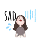 お洒落英字 女の子（個別スタンプ：9）