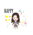 お洒落英字 女の子（個別スタンプ：12）