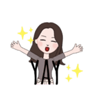 お洒落英字 女の子（個別スタンプ：13）