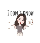 お洒落英字 女の子（個別スタンプ：20）