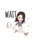 お洒落英字 女の子（個別スタンプ：23）