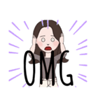 お洒落英字 女の子（個別スタンプ：24）