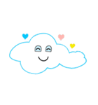 いろいろな雲のスタンプ cloud stamp（個別スタンプ：25）