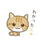 かわいい茶トラ猫[上目づかい]（個別スタンプ：5）