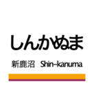 日光線・宇都宮線の駅名スタンプ（個別スタンプ：19）