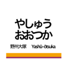 日光線・宇都宮線の駅名スタンプ（個別スタンプ：28）