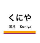 日光線・宇都宮線の駅名スタンプ（個別スタンプ：30）