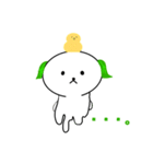植物の妖精ハッパくんとヒヨコのピヨリー（個別スタンプ：6）