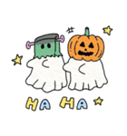 幽霊のハロウィン（個別スタンプ：9）