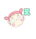 パステルカラー 女の子スタンプ（個別スタンプ：39）