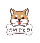 柴犬詩音ちゃんの日常的に使えるスタンプ（個別スタンプ：7）