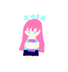 ピンクがだい好きな女の子（個別スタンプ：3）