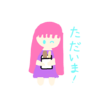 ピンクがだい好きな女の子（個別スタンプ：8）