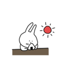 うさぎだけ。文字なし。（個別スタンプ：6）