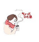 上品な女性のスタンプ（個別スタンプ：20）