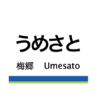 野田線の駅名スタンプ（個別スタンプ：18）