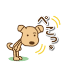 【犬の日】かわいい茶色犬スタンプ（個別スタンプ：6）