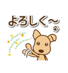 【犬の日】かわいい茶色犬スタンプ（個別スタンプ：13）
