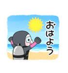 水中ゴミ拾いダイバーのスタンプ 沖縄の海（個別スタンプ：1）