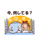 象と女の子（個別スタンプ：15）