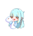 ひなひなと抱き枕（個別スタンプ：1）