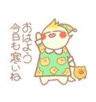 寒い日のなかよしオカメインコさん（個別スタンプ：2）