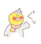 寒い日のなかよしオカメインコさん（個別スタンプ：29）