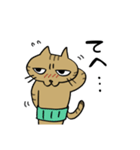 腹巻きしてる猫（個別スタンプ：10）