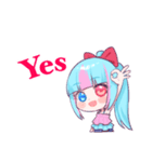 あみりちゃんスタンプ.No2(ミニキャラ！)（個別スタンプ：1）