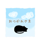 シール風 猫の絵（個別スタンプ：3）