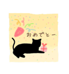 シール風 猫の絵（個別スタンプ：16）