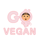 猫と蛙とvegan girl（個別スタンプ：32）