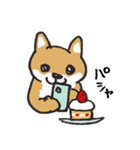 飲食する犬（個別スタンプ：21）