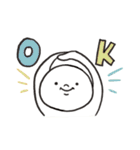 シンプルなまるがおちゃん part1（個別スタンプ：3）