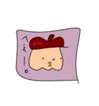 ベレーおじさんの1日。（個別スタンプ：7）