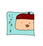 ベレーおじさんの1日。（個別スタンプ：14）