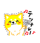 しば犬ぽこ。ぴよぽこ。犬の日だワン。（個別スタンプ：40）