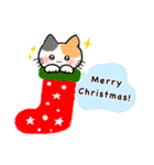 【冬/Xmas/お正月】もちもちほっぺのねこ7（個別スタンプ：2）